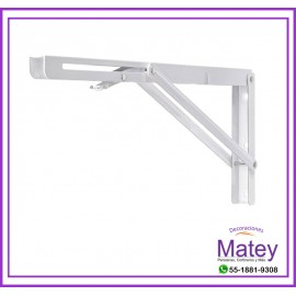 MENSULA DE REPISA PLEGABLE DE 35CM X 17CM DE ACERO COLOR BLANCO
