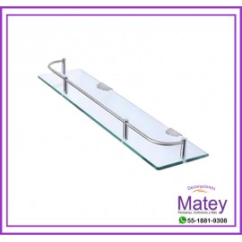 REPISA RECTANGULAR DE VIDRIO DE 10X30CM