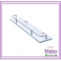 REPISA RECTANGULAR DE VIDRIO DE 10X30CM
