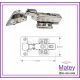 BISAGRA HH BIDIMENSIONAL C/PISTON COB MED (2 PZAS) C/T