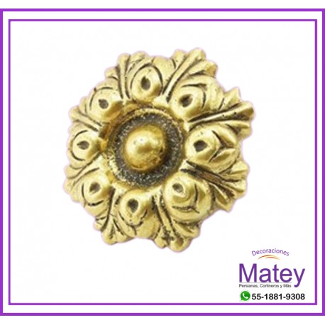 CHAPETON DENISSE CON POSTE EN L  PINTADO DORADO.