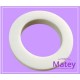 OJILLO PLASTICO GRANDE HUESO MATE, INTERIOR 45 MM EXTERIOR 73 MM MARCA DM.